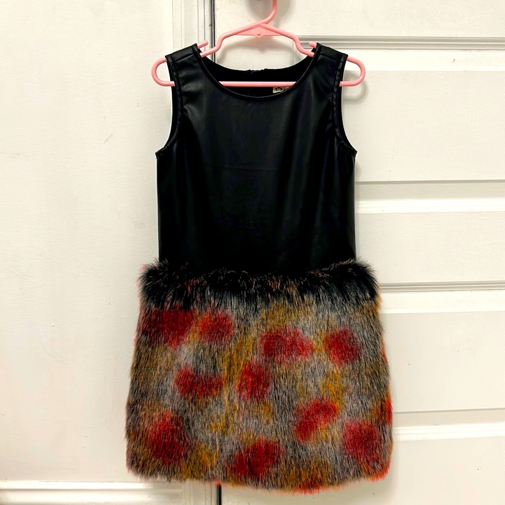 Gorgeous Appaman dress with fake fur bottom new with tags. Pleather top